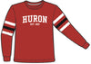 Sale: Rugby Sweatshirt - Solid Red