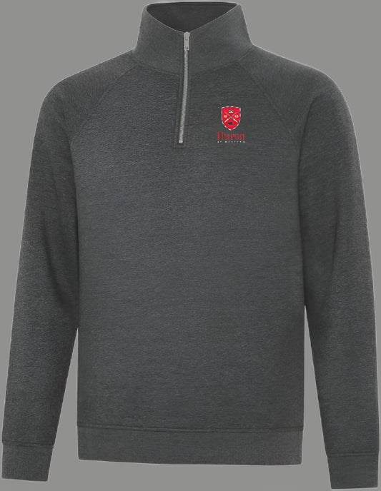 Quarter Zip Sweater - Charcoal Grey